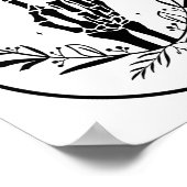 Halloween Dood van Bachelor Groomsman Gothic Poster (Hoek)