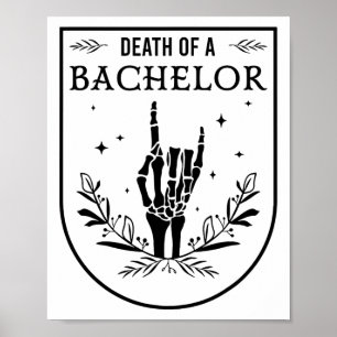 Halloween Dood van Bachelor Groomsman Gothic Poster
