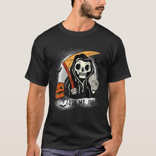 Halloween Doodgraver T-shirt (Voorkant)