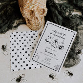 Halloween Doodle Genderneutraal Baby shower Kaart