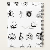 Halloween Doodle Kalender Planner (Achterkant)