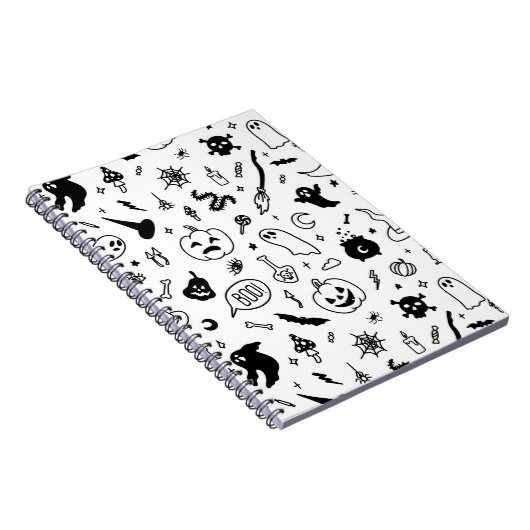halloween doodle notitie tijdschriften art decor notitieboek (Rechterzijde)