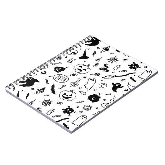 halloween doodle notitie tijdschriften art decor notitieboek (Linkerzijde)