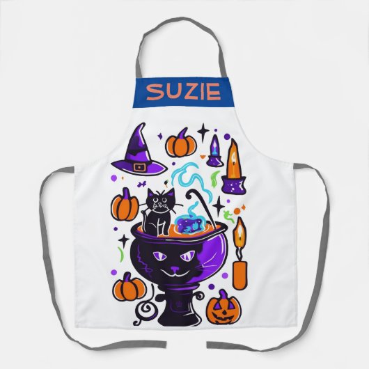 Halloween Doodle Schort - Schattig Spoken Kook Cad (Voorkant)