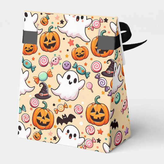 Halloween Doodles Bedankdoosjes (Achterkant)