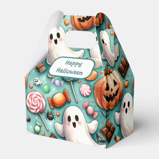 Halloween Doodles Bedankdoosjes (Voorkant Zijde)