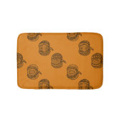 Halloween doodles boho mandala pompoenen Herfst Badmat (Voorkant)