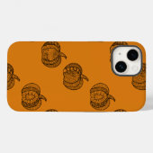 Halloween doodles boho mandala pompoenen Herfst Case-Mate iPhone Case (Achterkant (horizontaal))