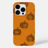 Halloween doodles boho mandala pompoenen Herfst Case-Mate iPhone Case (Achterkant)