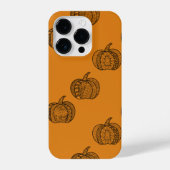 Halloween doodles boho mandala pompoenen Herfst iPhone Hoesje (Achterkant)