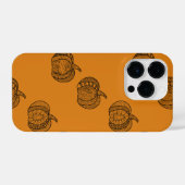 Halloween doodles boho mandala pompoenen Herfst iPhone Hoesje (Achterkant horizontaal)