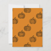Halloween doodles boho mandala pompoenen Herfst Kaart (Achterkant)