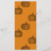 Halloween doodles boho mandala pompoenen Herfst Menu (Achterkant)