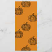 Halloween doodles boho mandala pompoenen Herfst Menu (Voorkant)