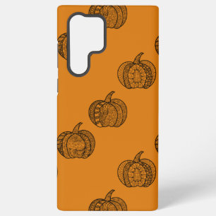 Halloween doodles boho mandala pompoenen Herfst Samsung Galaxy Hoesje