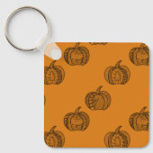 Halloween doodles boho mandala pompoenen Herfst Sleutelhanger (Voorkant)