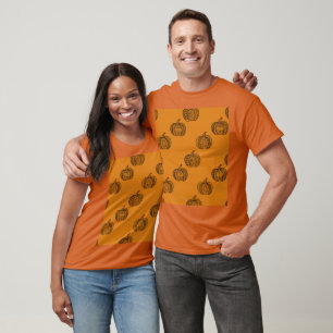 Halloween doodles boho mandala pompoenen Herfst T-shirt