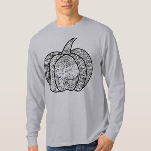 Halloween doodles boho mandala pompoenen Herfst T-shirt
