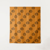 Halloween doodles boho mandala pompoenen Herfst Wandkleed (Voorkant)