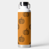 Halloween doodles boho mandala pompoenen Herfst Waterfles (Voorkant)