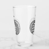 Halloween doodles boho zentangles pompoenen Herfst Glas (Rechts)