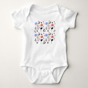 Halloween Doodles Handgetekende Pret Romper
