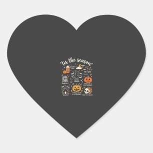 Halloween Doodles Het Is Het Seizoen Heks Design Hart Sticker