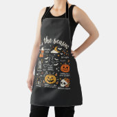 Halloween Doodles Het Is Het Seizoen Heks Design Schort (Insitu)