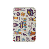 Halloween doodles, maffe cartoon naadloze set. badmat (Voorkant Verticaal)