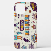 Halloween doodles, maffe cartoon naadloze set. Case-Mate iPhone case (Achterkant)