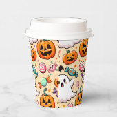 Halloween Doodles Papieren Bekers (Rechts)