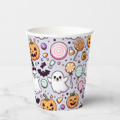 Halloween Doodles Papieren Bekers (Voorkant)