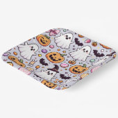 Halloween Doodles Papieren Bordje (Gebogen)