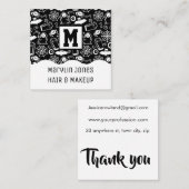 HALLOWEEN DOODLES PATTERNEN VIERKANTE VISITEKAARTJE (Voorkant / Achterkant)