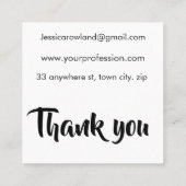 HALLOWEEN DOODLES PATTERNEN VIERKANTE VISITEKAARTJE (Achterkant)