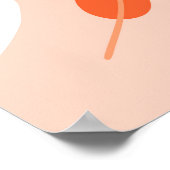 Halloween doodles, pompoenen, vleermuispatroon. poster (Hoek)