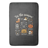 Halloween Doodles Tis het Seizoen Heks Design Badmat (Voorkant Verticaal)