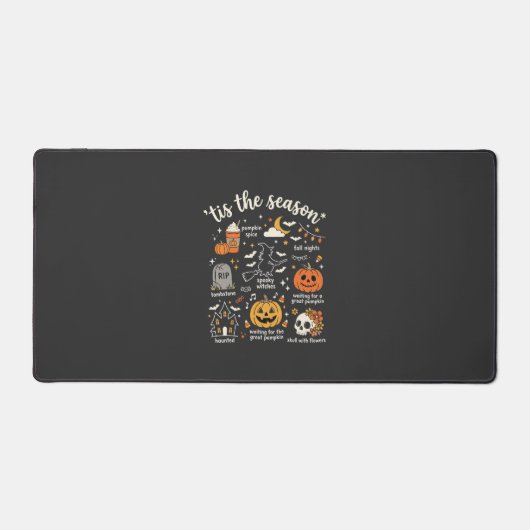 Halloween Doodles Tis het Seizoen Heks Design Bureaumat (Voorkant)