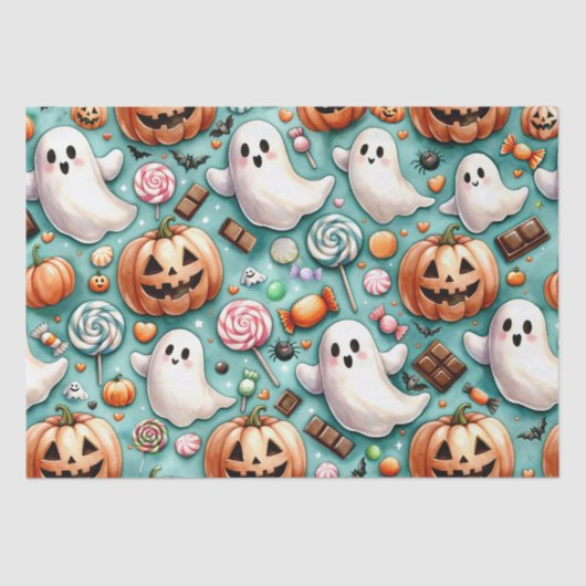 Halloween Doodles Tissuepapier (Voorkant)