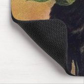  Halloween door Ellen Clapsaddle, Black Cat Muismat (Hoek)