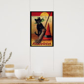 Halloween door Ellen Clapsaddle, Black Cat Poster (Keuken)