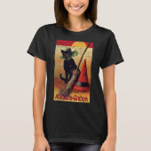  Halloween door Ellen Clapsaddle, Black Cat T-shirt (Voorkant)