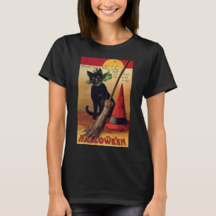  Halloween door Ellen Clapsaddle, Black Cat T-shirt