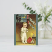  Halloween door Ellen Clapsaddle, Ghost Story Briefkaart (Staand voorkant)