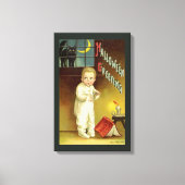  Halloween door Ellen Clapsaddle, Ghost Story Canvas Afdruk (Voorkant)