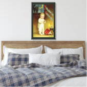  Halloween door Ellen Clapsaddle, Ghost Story Canvas Afdruk (Insitu (Slaapkamer))