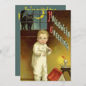  Halloween door Ellen Clapsaddle, Ghost Story Kaart (Voorkant / Achterkant)