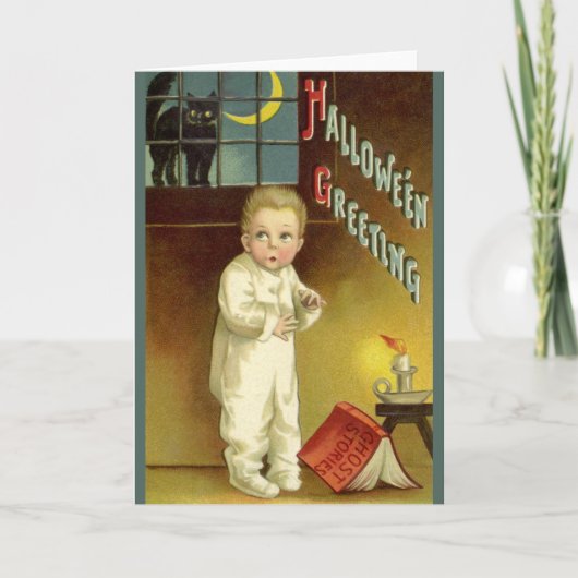  Halloween door Ellen Clapsaddle, Ghost Story Kaart (Voorkant)