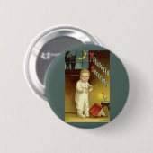  Halloween door Ellen Clapsaddle, Ghost Story Ronde Button 5,7 Cm (Voorkant /achterkant)