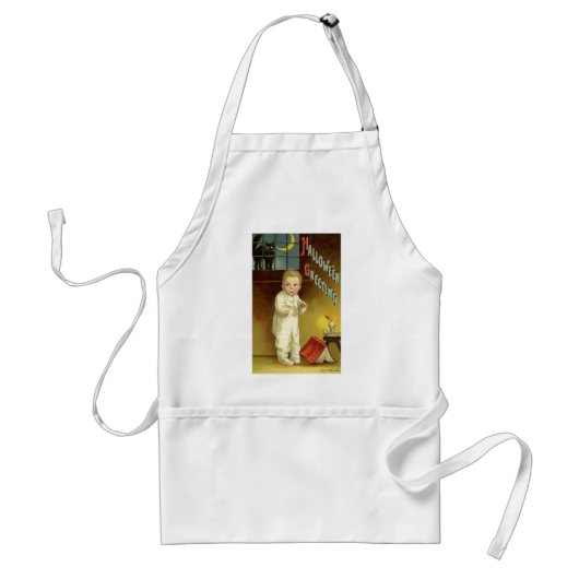 Halloween door Ellen Clapsaddle, Ghost Story Standaard Schort (Voorkant)